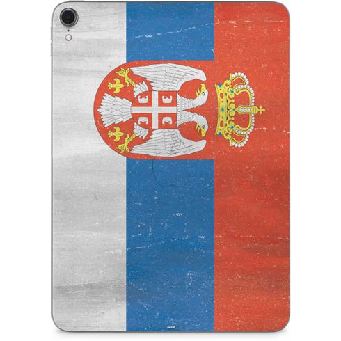 Serbia Flag Distressed Apple iPad Pro Skin